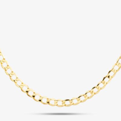 9ct Yellow Gold 22 Inch Curb Chain HC080-22