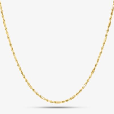 9ct Yellow Gold 18 Inch Figaro Rope Chain 1.12.1174
