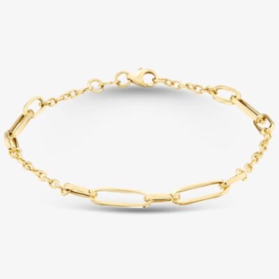 9ct Yellow Gold Paperlink Chain Bracelet 1.20.0492