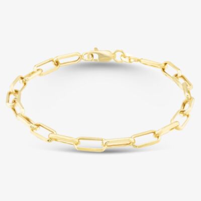 9ct Yellow Gold Paperlink Chain Bracelet 1.26.0552