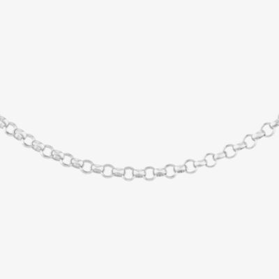 9ct White Gold 18 Inch Belcher Chain SRBP-170-9W-18