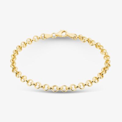  9ct Gold 7.5 inch Belcher Chain Bracelet HRB130-7.5