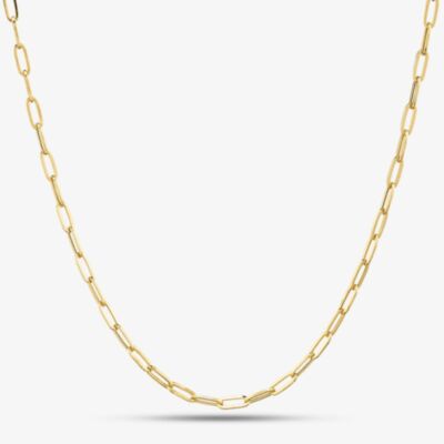9ct Yellow Gold 18 Inch Oval Link Belcher Chain HPPC-270-9Y-18