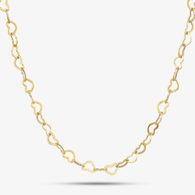 Gold Classic 9ct Yellow Gold 16-18 Inch Open Heart Chain HMHC-500-9Y-EX/16-18