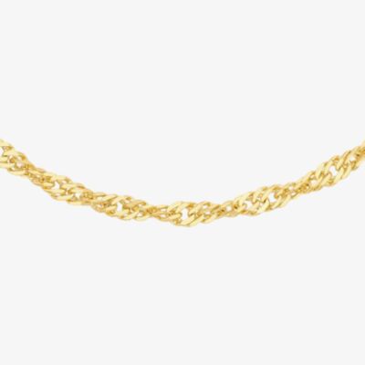 Gold Classic 9ct Yellow Gold Diamond Cut Twist Curb Chain 1.13.0463
