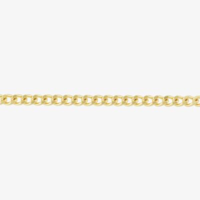 9ct Yellow Gold 18 Inch Diamond-Cut Curb Chain CN025L-18