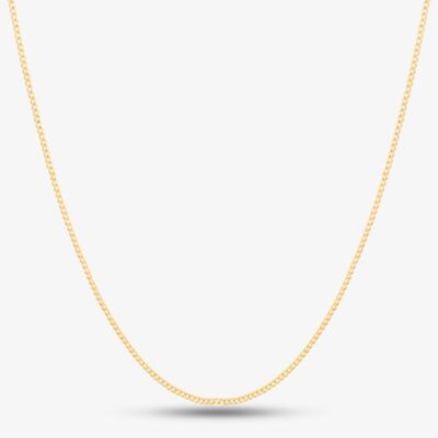 9ct Yellow Gold Fine Curb Chain G10C