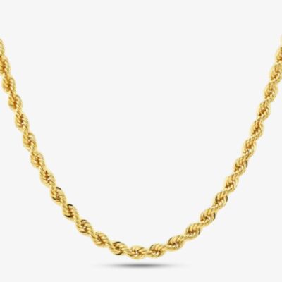9ct Yellow Gold 20 Inch Rope Chain HLRP-420-9Y-20