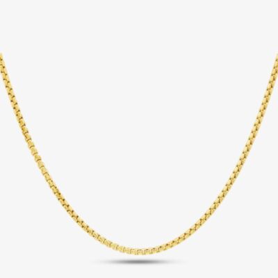 9ct Yellow Gold 20 Inch Box Chain HRBP-250-9Y-20