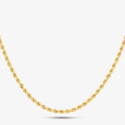 9ct Yellow Gold Rope Chain HLRP-320-9Y