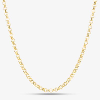 9ct Yellow Gold Round Belcher Chain SRBP-350-9Y