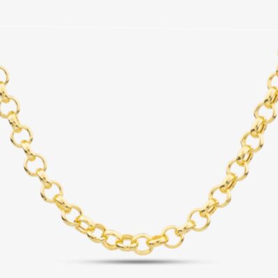 9ct Gold 18 inch Round Belcher Chain Necklace HRB150-18