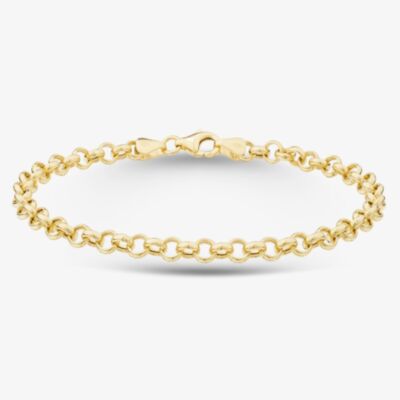 9ct Gold 8.5 inch Belcher Chain Bracelet HRB150-8.5
