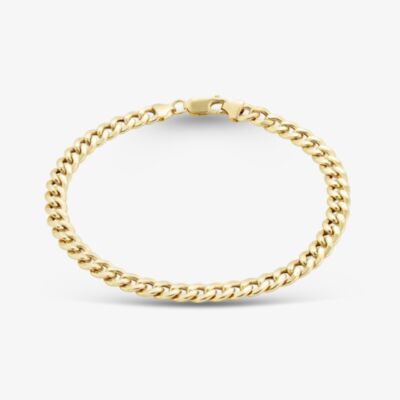 Gold Classic 9ct Yellow Gold 8.5 Inch Curb Chain Bracelet HCOC-580-9Y-8.5
