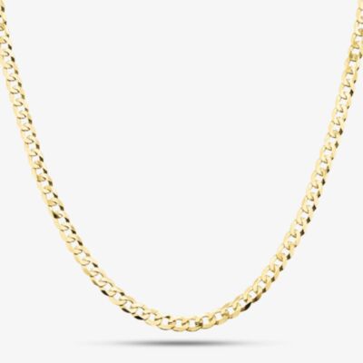 9ct Yellow Gold 24 Inch Flat Curb Chain SUFC-340-9Y-24
