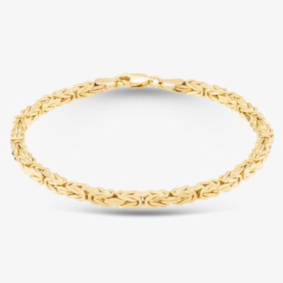9ct Yellow Gold 7.5 Inch Byzantine Chain Bracelet 1.29.9092