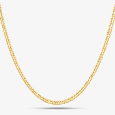 9ct Gold 20 Inch Diamond Cut Curb Chain 1.13.6375