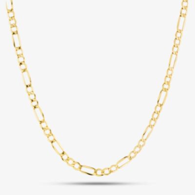 9ct Yellow Gold 18 Inch Hollow Figaro Chain 18HOLFIG80
