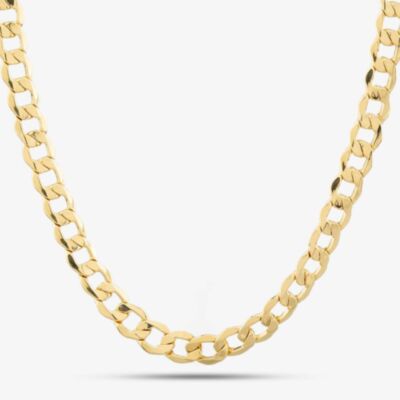 9ct Yellow Gold Curb Chain Necklace HC150