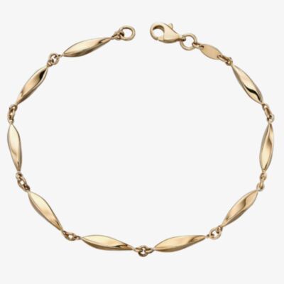 9ct Gold Marquise Bracelet GB456