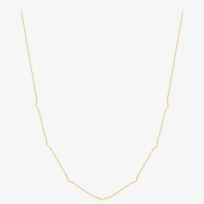 9ct Gold 18 Inch Multi V Bar Chain 111125127467