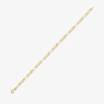 9ct Yellow Gold Square Paper Link Chain Bracelet 111125147267