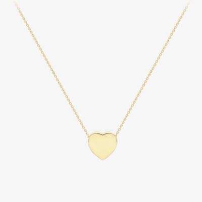 9ct Yellow Gold Heart Slider Necklace 111125147269