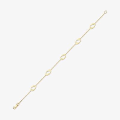 Gold Classic 9ct Yellow Gold Multi Open Oval Bracelet 111125147614