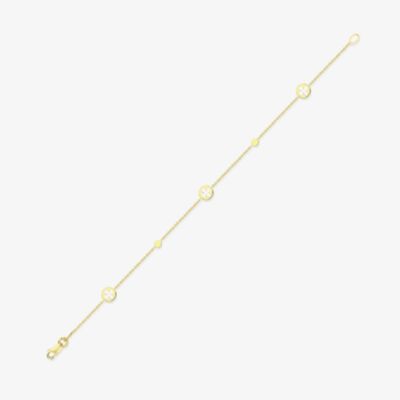 Gold Classic 9ct Yellow Gold Multi Circle Flower Bracelet 111125147615