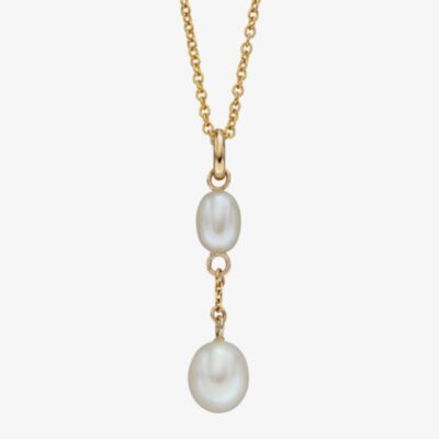 9ct Yellow Gold Freshwater Pearl Double Tier Loose Pendant GP2282W