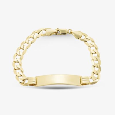 Gold Classic 9ct Yellow Gold 8.5 Inch ID Curb Chain Bracelet SIDB-830-9Y-8.5