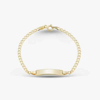 Gold Classic 9ct Yellow Gold 6 Inch ID Chain Bracelet SIDB-230-9Y-6