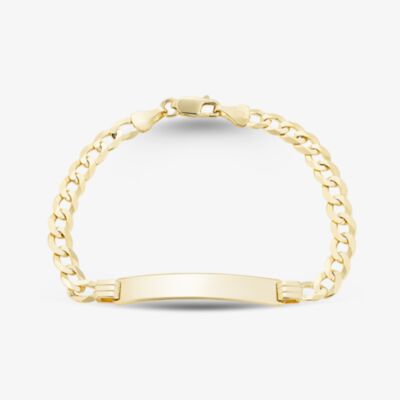 Gold Classic 9ct Yellow Gold 7.5 Inch ID Curb Chain Bracelet SIDB-580-9Y-7.5