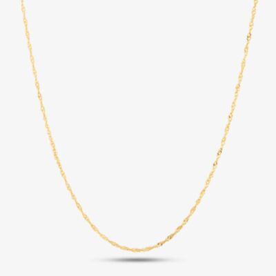 9ct Yellow Gold 18 Inch Twist Curb Chain 1.13.1614
