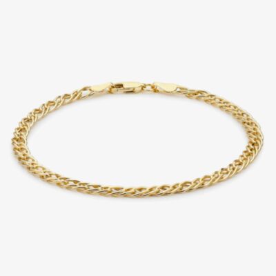 9ct Gold 7.5 Inch Double Curb Bracelet 1.23.5832