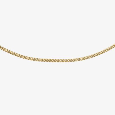 9ct Yellow Gold Diamond Cut Curb Chain 1.13.0025