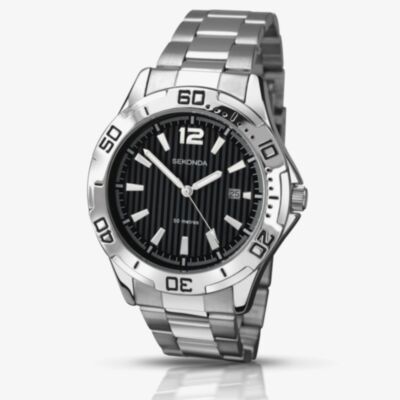 Sekonda Mens Black Dial Bracelet Watch 1171