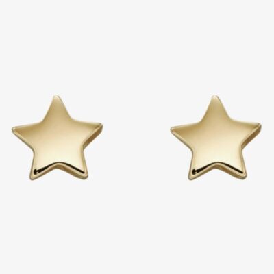 Gold Classic 9ct Yellow Gold Small Star Stud Earrings GE2366