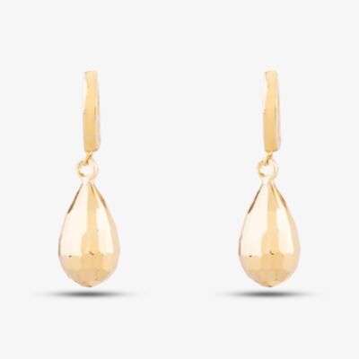 9ct Yellow Gold Teardrop Dropper Earrings ER966
