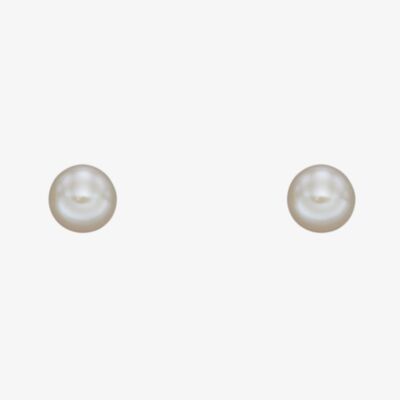 9ct Yellow Gold 3mm Freshwater Pearl Round Stud Earrings GE2371W