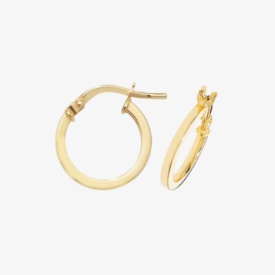 Gold Classic 9ct Yellow Gold 8mm Hoop Earrings ER1007-08