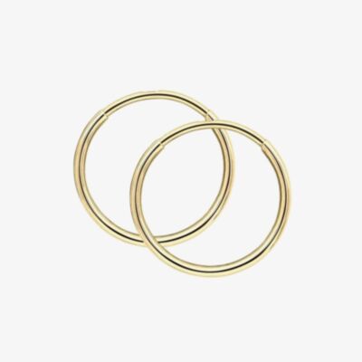 Gold Classic 9ct Yellow Gold Hoop Earrings GE2457