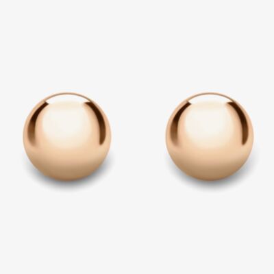 9ct Rose Gold 4mm Ball Stud Earrings 121125117006