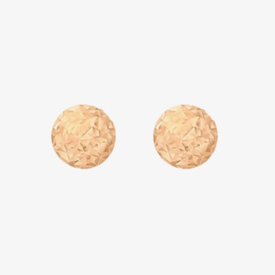 9ct Rose Gold 4mm Faceted Ball Stud Earrings 5.55.8009