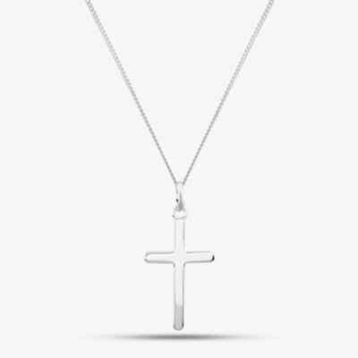 Silver Plain Cross Pendant P177 N2326