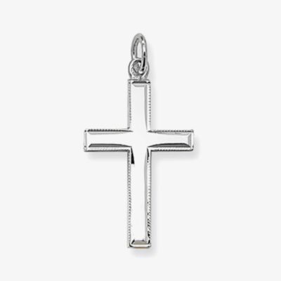 Fashionista Silver Sterling Silver Cross Loose Pendant G6626