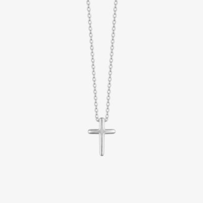 Fashionista Silver Sterling Silver Dainty Cross Slider Pendant N4784