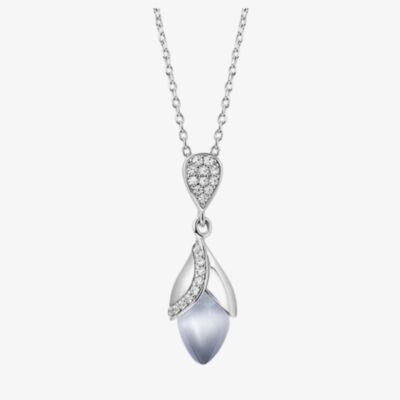 Fei Liu Magnolia Silver Small Pendant MAG-925R-301-CEGY