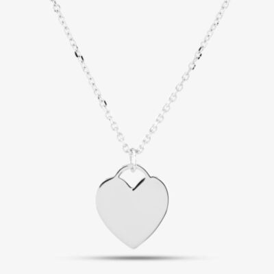 Sterling Silver Plain Heart Pendant THB001504
