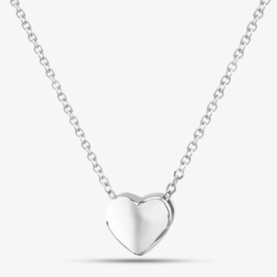 Silver Plain Heart Necklace NCC0054A